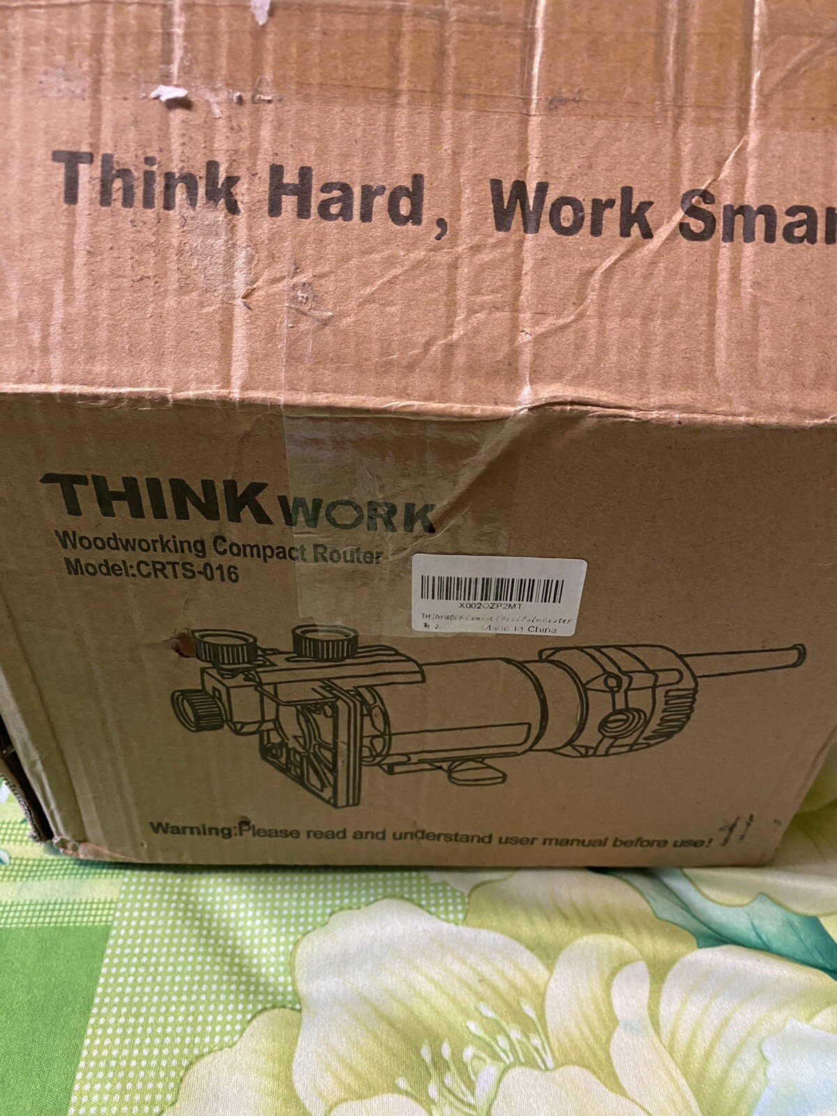THINKWORK Compact Router, 6.5-Amp 1.25 HP Compact Wood Palm Router Tool ...