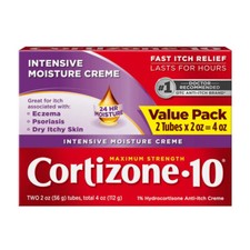 Cortizone 10 Intensive Healing Moisture Creme 2 oz Each - 2 Pack