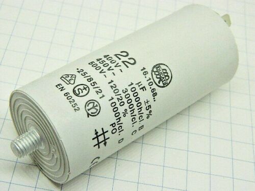 Condensatore 25 microfarad motore elettrico elettropompa capacitor 450V nedis