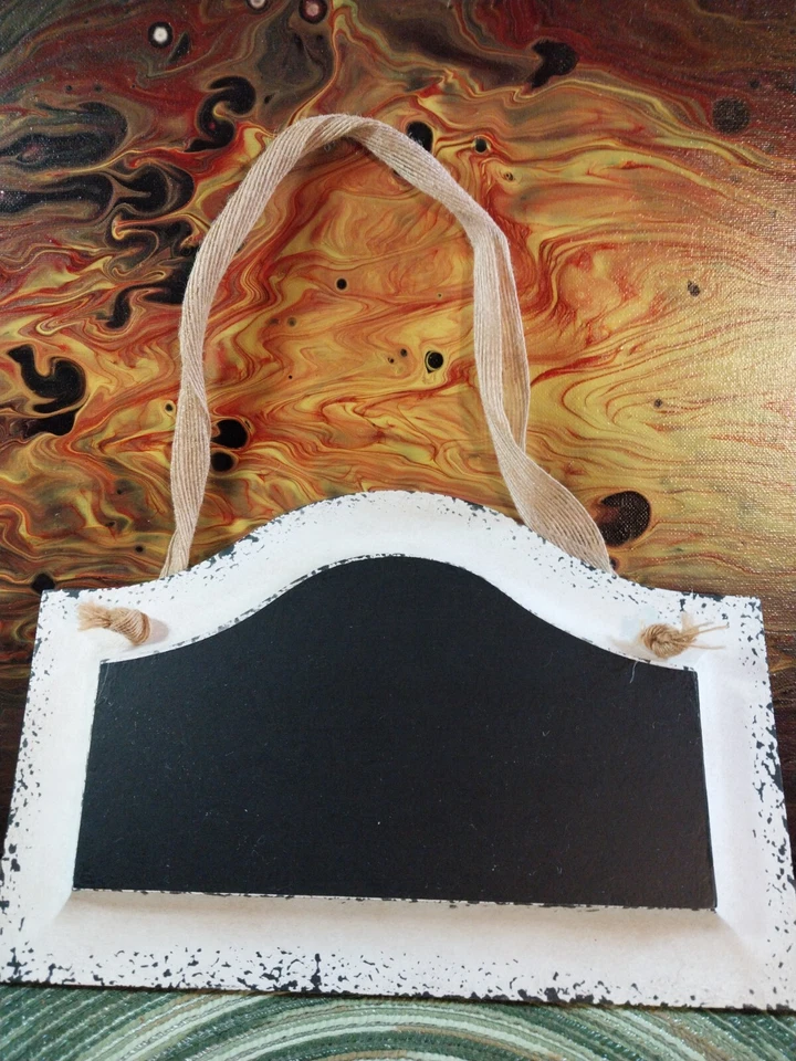 White Washed chic wall Chalkboard, cottage, menu board - Image 2 of 4