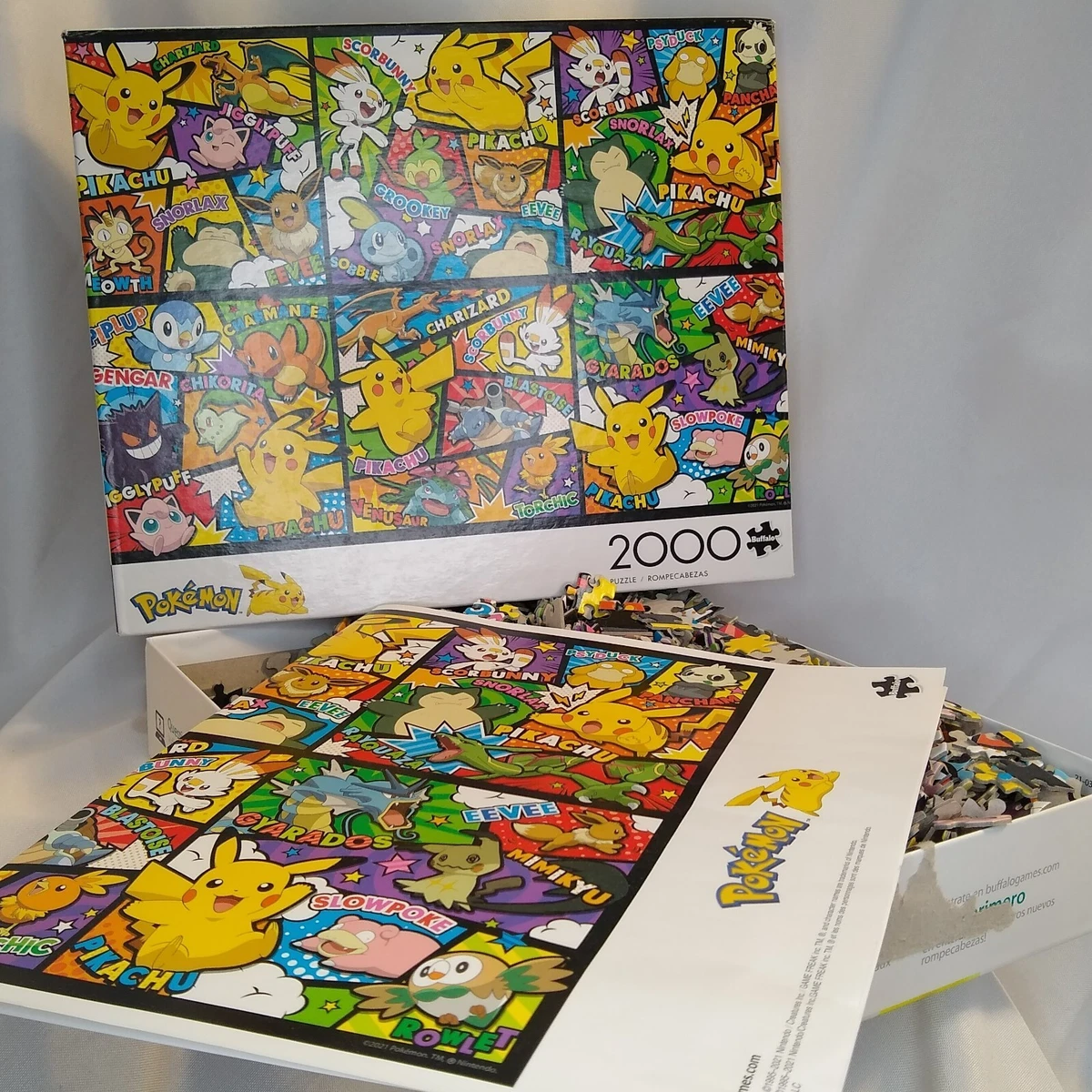 Pokemon Puzzle Pokémon Panels by Buffalo Games 2000 piece Jigsaw