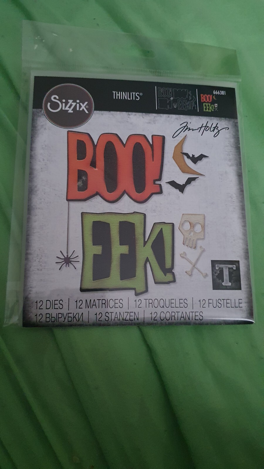 Sizzix Thinlits 12 Die Set - 666381 Big Frights by Tim Holtz