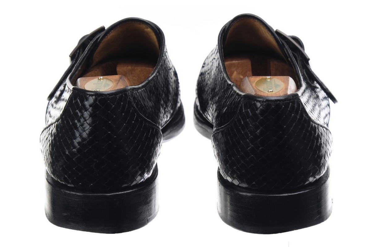 STEPHANE KELIAN Sz. 10.5 UK 11.5 US Monk Strap Shoes Black  display picture 2