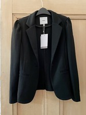 Ichi Black Pinstripe Blazer