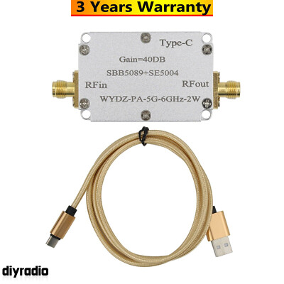 5G-6GHz Microwave Power Amplifier RF Power Amplifier 40DB WYDZ-PA-5G-6GHz-2W