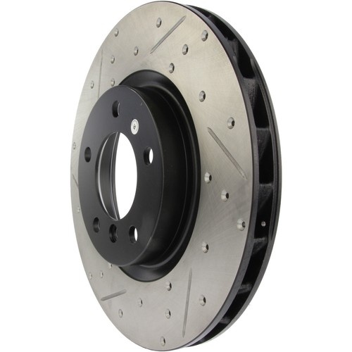 Disc Brake Rotor-Sport Cross-Drilled and Slotted Front Right Stoptech 127.34039R - Picture 4 of 5