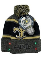 NFL LED Big Logo Beanie Saints