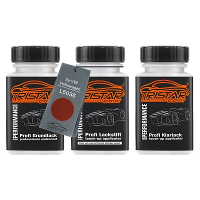 Autolack Lackstift Set für VW Volkswagen L5036 Vermelho Fenix Metallic 3 x 50ml