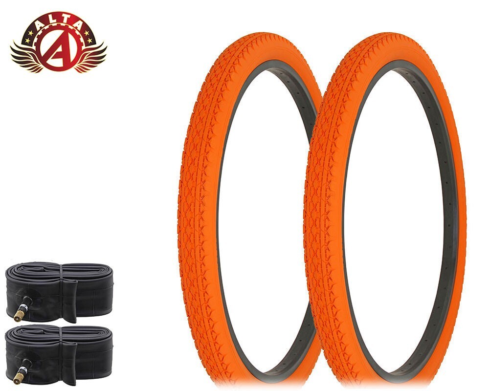NEUMÁTICOS ALTA 26x2.125 Naranja HF-133 CON TUBOS.
