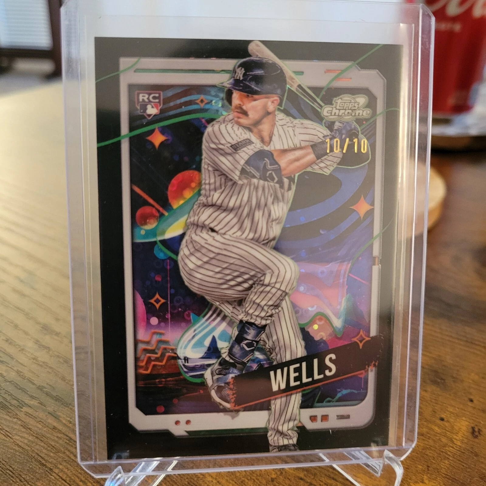 2024 Topps Chrome COSMIC - AUSTIN WELLS - SP RC BLACK Galactic Refractor /10 🔥