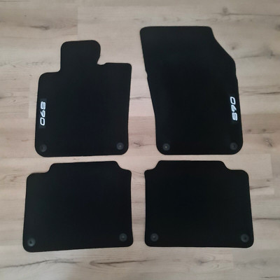 Car Floor Mats Velour for Volvo S90 16-2024 Waterproof Black Carpet Auto Liners