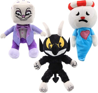 Cuphead mugman game Action Figures set king dice devil boss