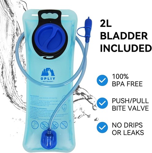 2L Trinkbehälter Trinkblase Opliy mit Griff & Schlauch für Outdoor
