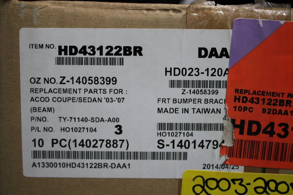Honda Accord 2003 2007 soportes de parachoques delantero Foto 4 de 4
