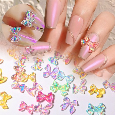 20Pcs/50Pcs/30Pcs/5Pcs/1Pc Nail Art Charm Bunte Transparent Nail DIY Dekoration