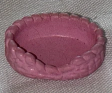 Vintage Lewis Galoob 1994 My Pretty Dollhouse Pink Cat Bed Basket  Replacement