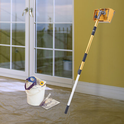 #ad 9.8quot; Drywall Taping Tools Flat Finish Box Set With 40#x27;#x27; 64#x27;#x27; Extendable Handle $137.76