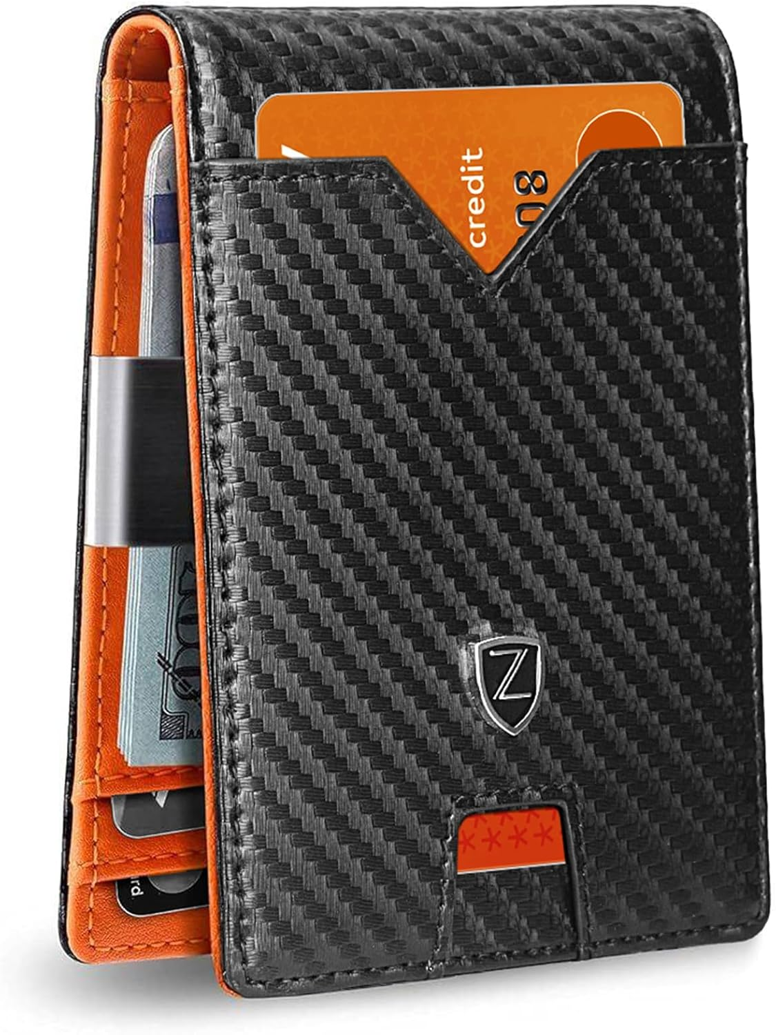 Slim RFID Leather Bifold Wallet for Men with Gift Box