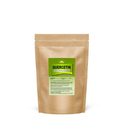 Quercetin Pulver 150g 99,3% rein, pflanzlich, ohne Zusätze, Bonemis 