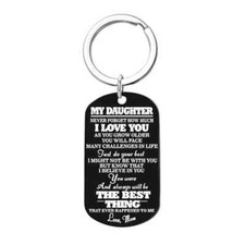 Never Forget How Much I Love You Son/Daughter Mom/Dad Keychain