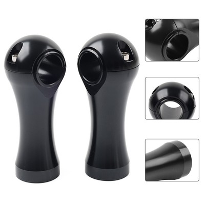 2,0'' CNC-Lenker-Riser-Klemmen für Harley Dyna Softail Road King 1''Lenker Schwarz