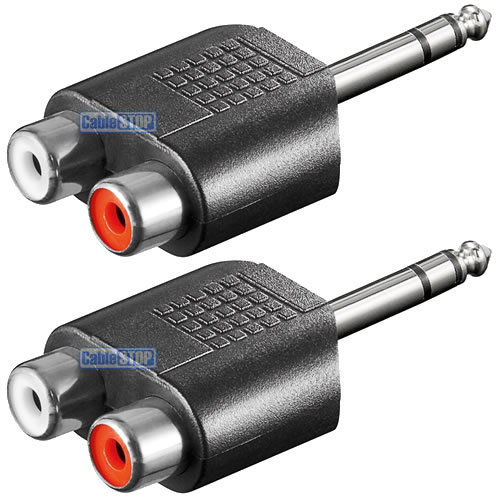 Twin Pack 6.35mm 1/4