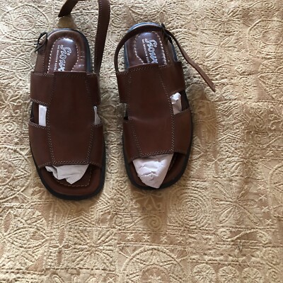 Ledersandalen der Marke Sioux, Größe 44. Diese Sandalen bieten Komfort