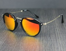 Oval lens Metal & Plastic Frame Polarised Bright Mirror Lens Sunglasses UV400