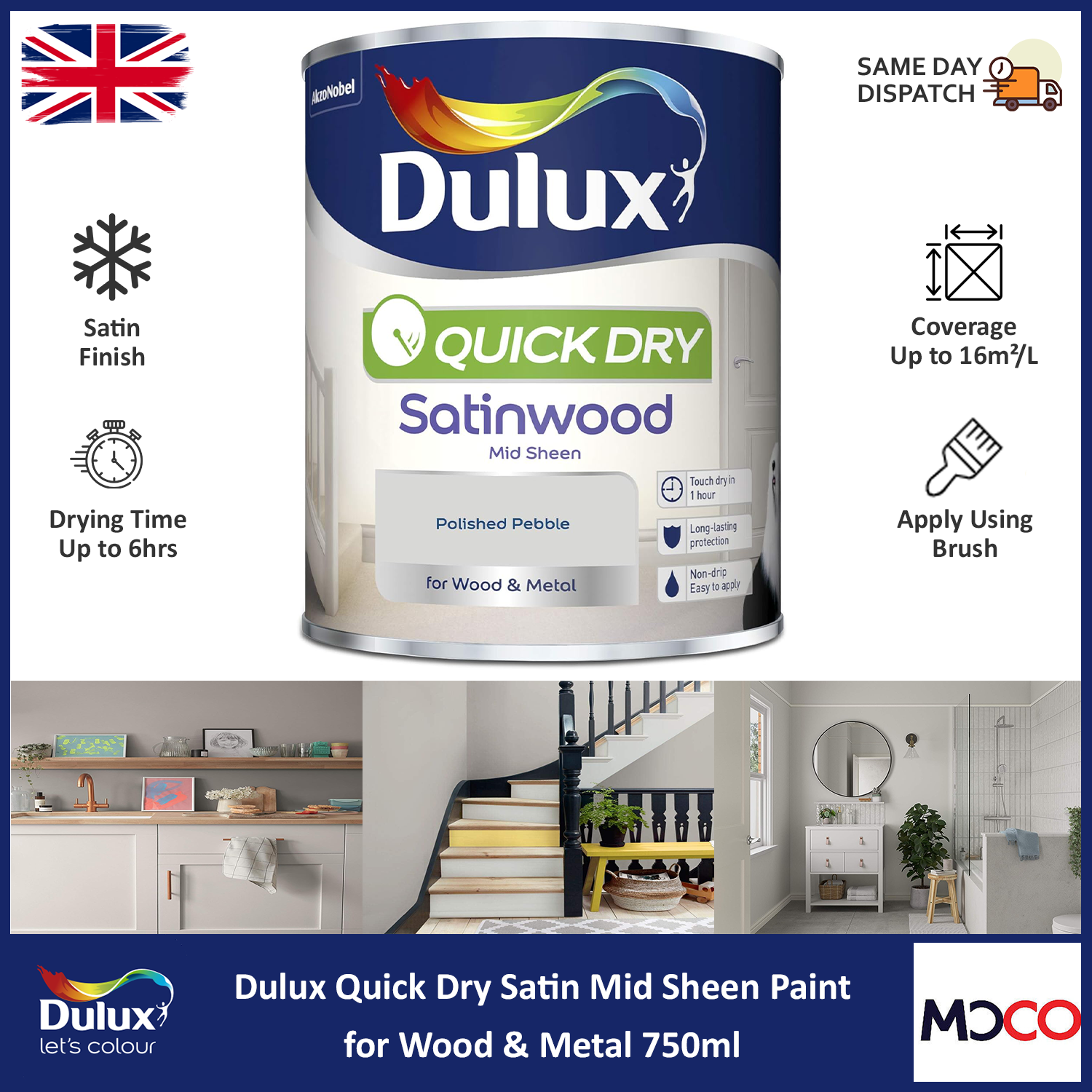 Magnolia Quick Dry Satin | Johnstone's Paint - View #11