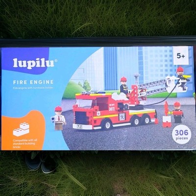 LUPILU Feuerwehr Baustein Set Spielzeug 306 Teile Alter 5+ NEU VERSIEGELT