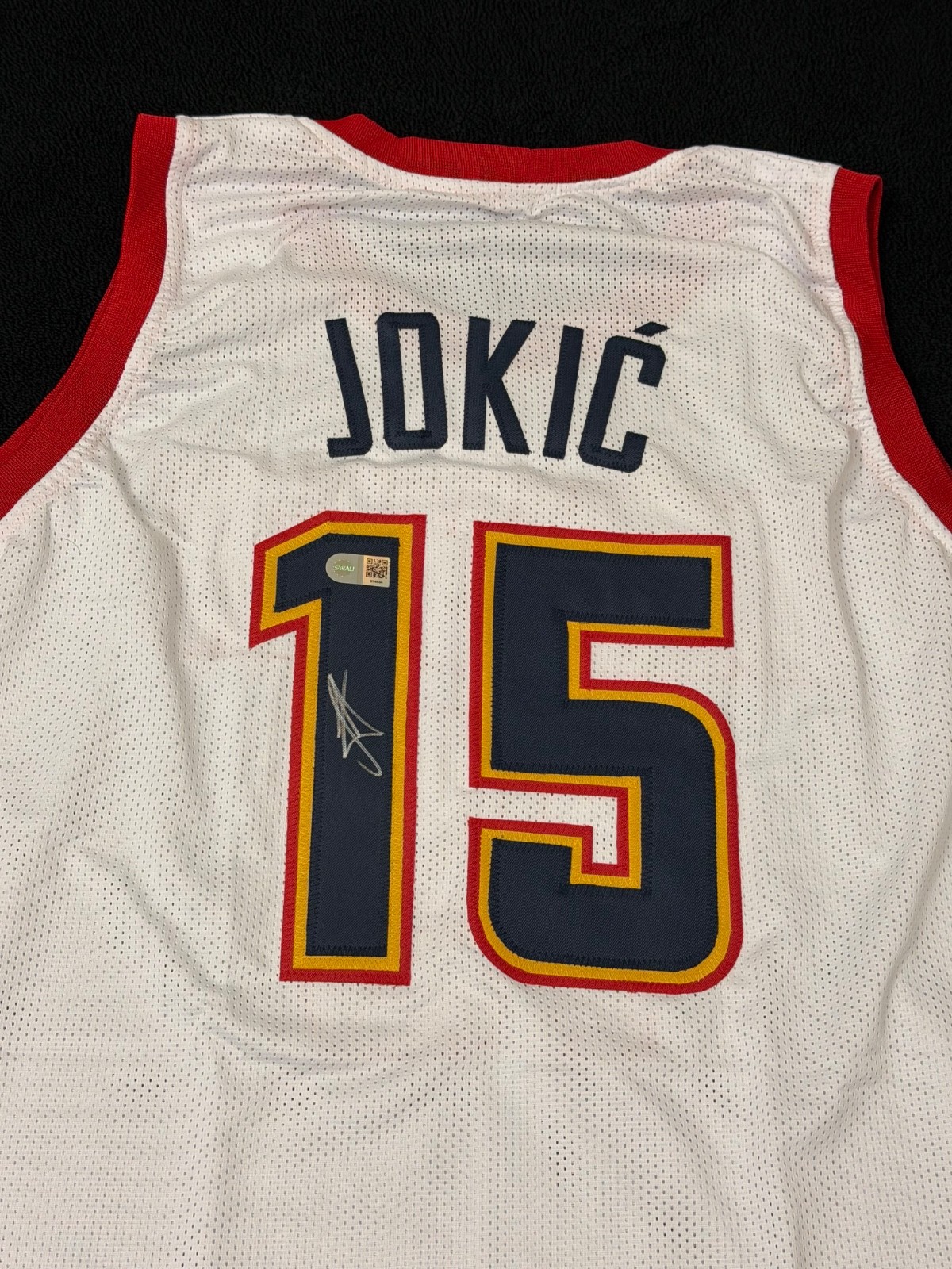 Nikola Jokic Autographed Signed Denver Nuggets Basketball Jersey COA 