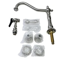 Signature Hardware 394336 Helena Widespread Kitchen Faucet - Brushed Nickel