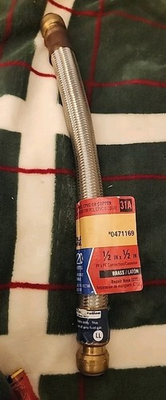 #ad #ad BLUE HAWK PF X PF Brass Connection Repair Hose Model 10153016 1 2quot; X 1 2quot; NOS FP $7.95