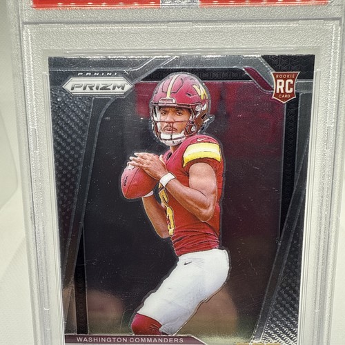 2024 PANINI PRIZM #347 JAYDEN DANIELS ROOKIE RC PSA 9 - Picture 4 of 11