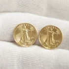 (2) 2021 1/10th Gold Eagle $5 Type 2 Nice Unc