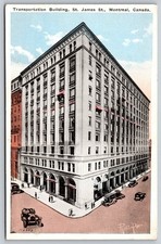Transportation Building St James Street Montreal Canada Postcard PC325