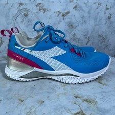 Diadora Blushield Women's Size 6.5 Tennis Shoes Blue White Pickleball Sneakers