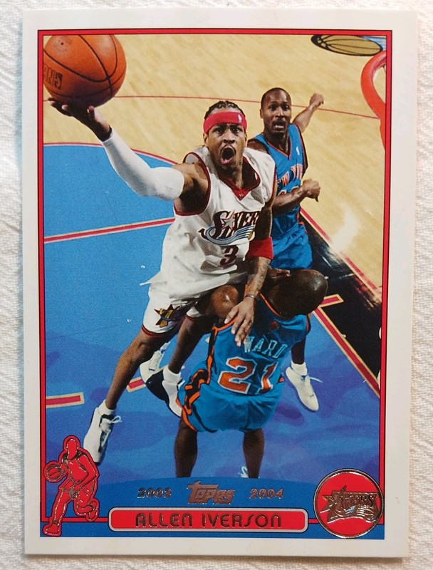 2003-04 Topps Basketball Allen Iverson Philadelphia 76ers Denver Nuggets base