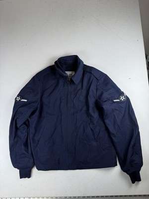 Air Force Jacket womens 14L Regular Blue Full Zip Lightweight No Removable Liner