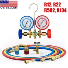 For R502 R134a R12 R22 Ac Manifold Gauge Set Ac Refrigeration 3 Way Hose For R502 R134a R12 R22 Ac Manifold Gauge Set Ac Refrigeration 3 Way Hose