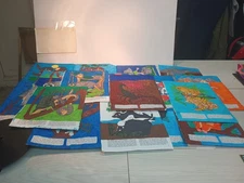(1) Pre-owned Various Colored Two Sided Pre Colored Animal 18 Pages More Images 