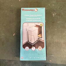 Hardware Resources Single Trash Can Pullout Waste Container System. Chrome