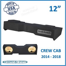 Gmc Sierra Crew-Cab 2015 12" Dual Sub Box Sealed 12" Subwoofer Enclosure