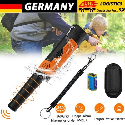 MARKENLOS Metalldetektor Handheld PinPointer Gold Metal Metallsuchgerät Detector Tester DE