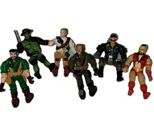 5 Lanard 2003 4" Action Figure Lot  Zangeif 1993 Capcom Rare GI Joe