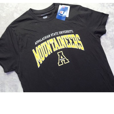 Champion Appalachian State University Mountaineers Men's Black T-Shirt Large NWT