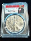 2020 AMERICAN SILVER EAGLE DONALD J TRUMP 45TH PRESIDENT PCGS MS70 562