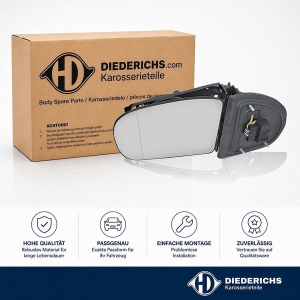 Aussenspiegel Links Diederichs 1671927 FÜR Mercedes RÜCkspiegel Aussen-image