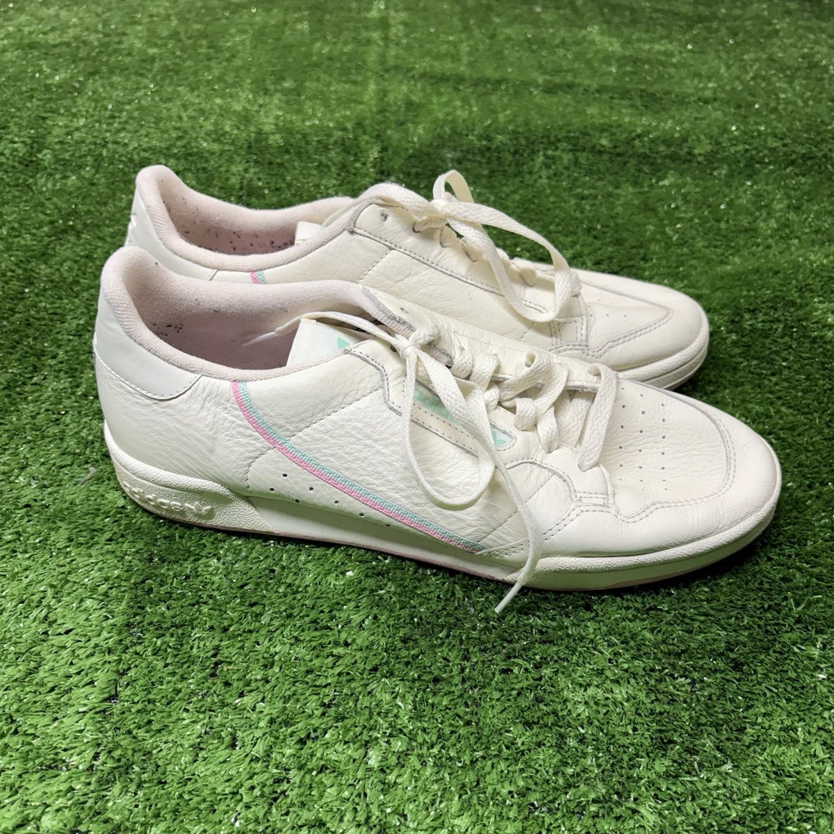 adidas gazelle silver green womens Adidas Continental 80 Off White True Pink Clear Mint