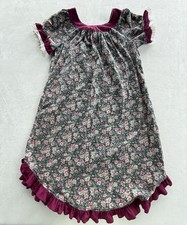 Vintage Karyl Kaye Dress Women  s Size 8 Made In Hawaii Ruffle Floral Pocket